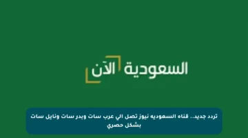 تردد جديد.. قناة السعودية نيوز تصل إلى عرب سات وبدر سات ونايل سات بشكل حصري